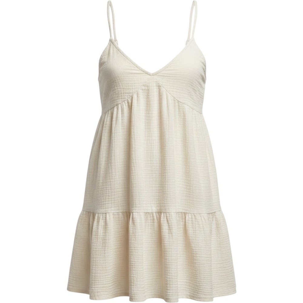 Aerie Gauze Babydoll Mini Dress V-Neck Vacation Core Beach Wedding Guest Dress
